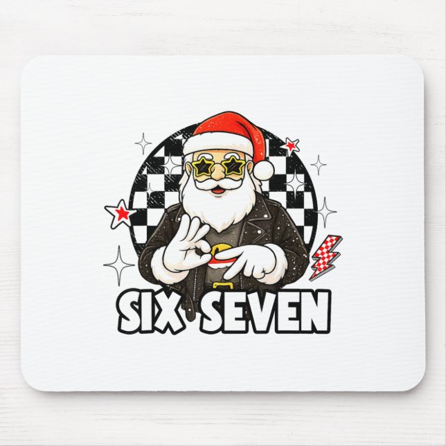 Mousepad 67 Meme Xmas Six Seven Santa 6 7 Christmas Men Wom (Frente)