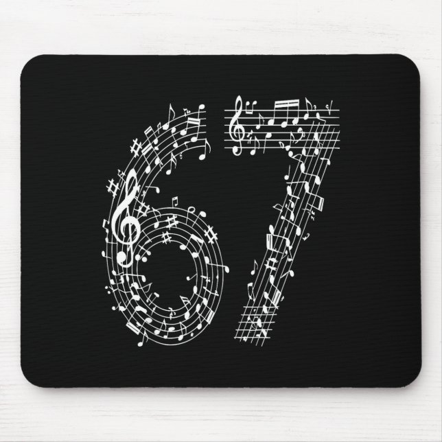 Mousepad 67 Music Meme Six Seven Music Teacher Musician  (Frente)