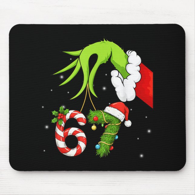 Mousepad 67 Natal 6 7 Meme Pijamas Feriado Geração Alpha Sl (Frente)