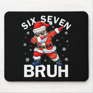 Mousepad 67 Natal Divertido Seis Sete Bruh Meme Dabbing San