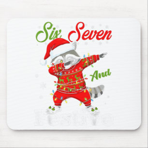 Mousepad 67 Natal Divertido Seis Sete Bruh Meme Rotação Cer