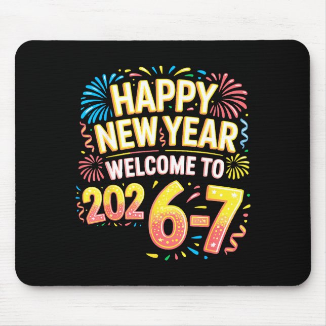 Mousepad 67 New Year's Eve - Happy New Year 2026-7 Funny 67 (Frente)