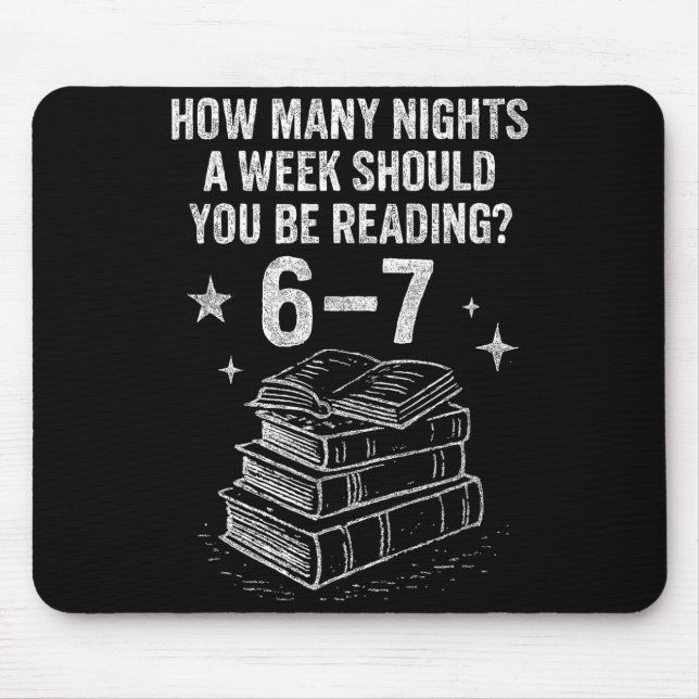 Mousepad 67 Nights Reading Meme For Bibliophiles Englieache (Frente)