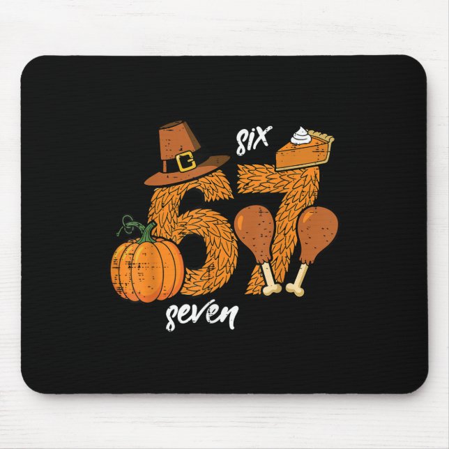 Mousepad 67 Peru Gobbler Engraçado 6 7 Meme Seis Sete Bo (Frente)