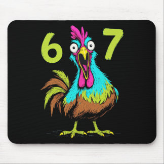 Mousepad 67 Piadas de Frango Meme Six Seven Humor de Jogado