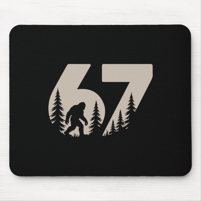 Mousepad 67 Piadas Seis Sete Meme Pé Grande Geração Alpha G (Frente)