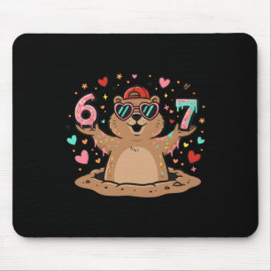 Mousepad 67 Piadas Six Seven Respeite O Groundhog Woodchuck