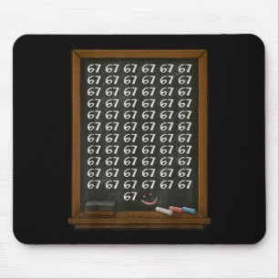 Mousepad 67 Professor de Matemática Overload Six Seven Brai