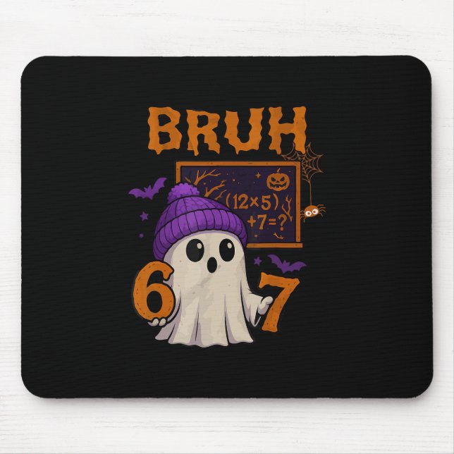 Mousepad 67 Professor Fantasma de Halloween Seis Sete Meme  (Frente)