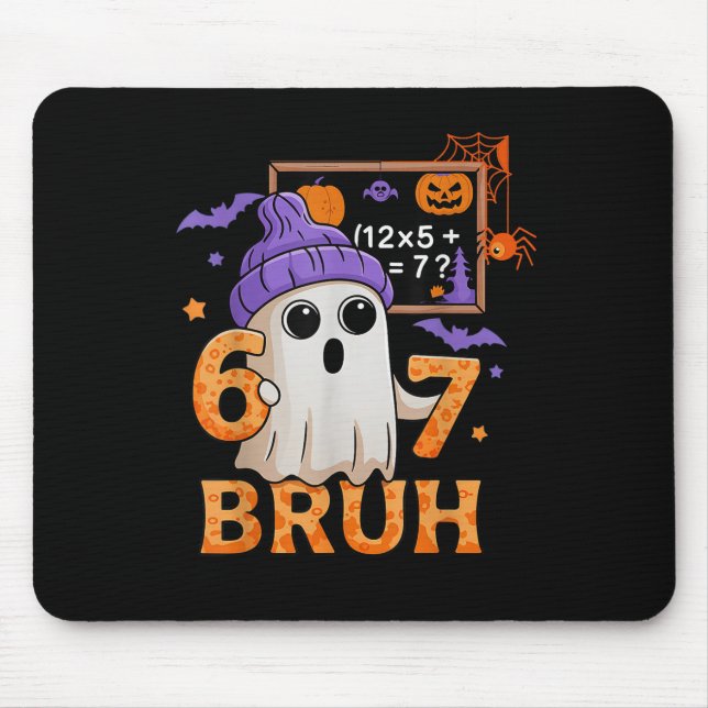 Mousepad 67 Professor Fantasma de Halloween Seis Sete Meme  (Frente)