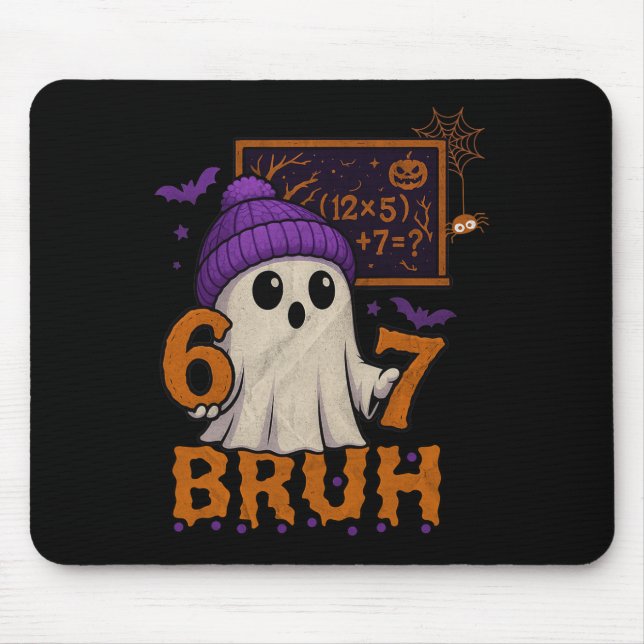 Mousepad 67 Professor Fantasma de Halloween Seis Sete Meme  (Frente)