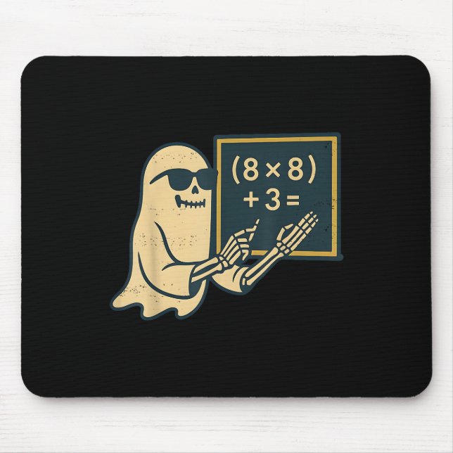 Mousepad 67 Professor Halloween Esqueleto Fantasma Seis Set (Frente)