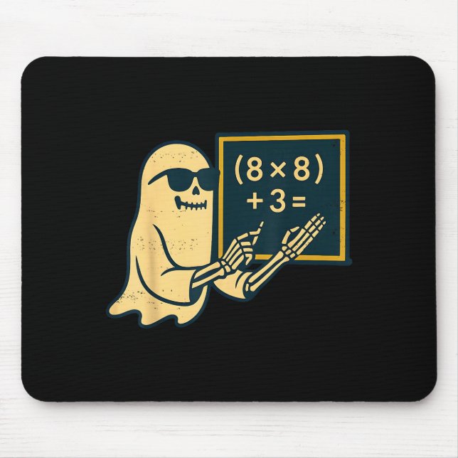 Mousepad 67 Professor Halloween Esqueleto Fantasma Seis Set (Frente)