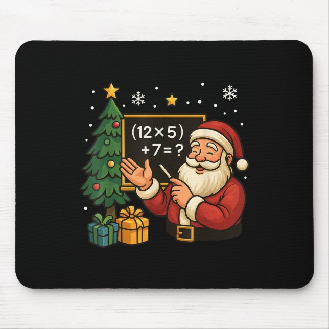 Mousepad 67 Professor Papai Noel Natal Seis Sete Meme Brain (Frente)
