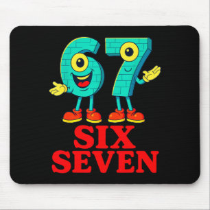 Mousepad 67 Seis Sete 6-7 Divertido Italiano Brainrot Diver