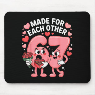 Mousepad 67 Seis Sete Meme Geração Alpha Dia dos Namorados 