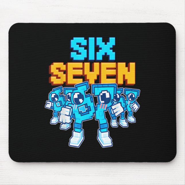 Mousepad 67 Seis Sete Piada Italiana Brainrot Crianças Jogo (Frente)