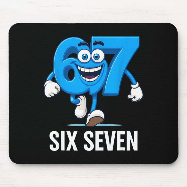 Mousepad 67 Seis Sete Piada Italiana Brainrot Crianças Jogo (Frente)