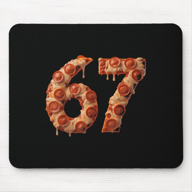 Mousepad 67 Seis Sete Zza Brainrot Viral Meme Halloween Div (Frente)
