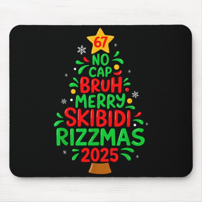 Mousepad 67 Sem Limite Cara Skibidi Rizzmas Geração Alpha C (Frente)