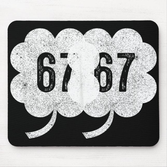 Mousepad 67 Shamrock Meme St Patrick’s Day Retro Green Luck (Frente)