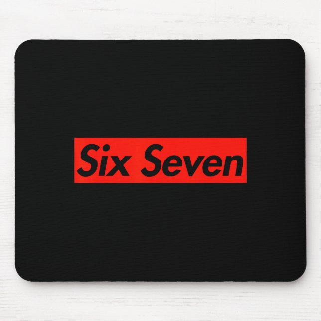 Mousepad 67 Six Seven 6 7 Boys Girls Kids Teens Cool Street (Frente)