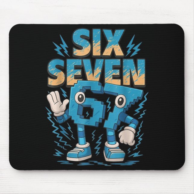 Mousepad 67 Six Seven 6 7 Italian Brainrot  (Frente)