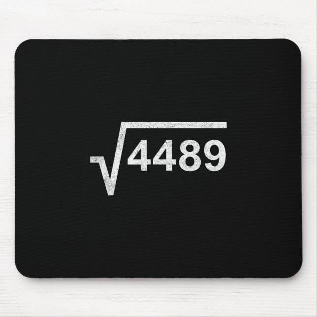 Mousepad 67 Six Seven 6-7 Meme Square Root 4489 Slang Math  (Frente)
