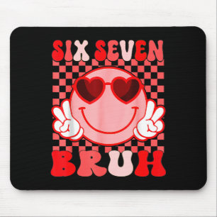 Mousepad 67 Six Seven Bruh Valentim Divertido 6 7 Meme Cria