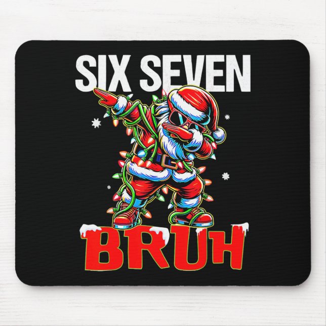 Mousepad 67 Six Seven Burh Santa Christmas 6 7 Meme Men Wom (Frente)