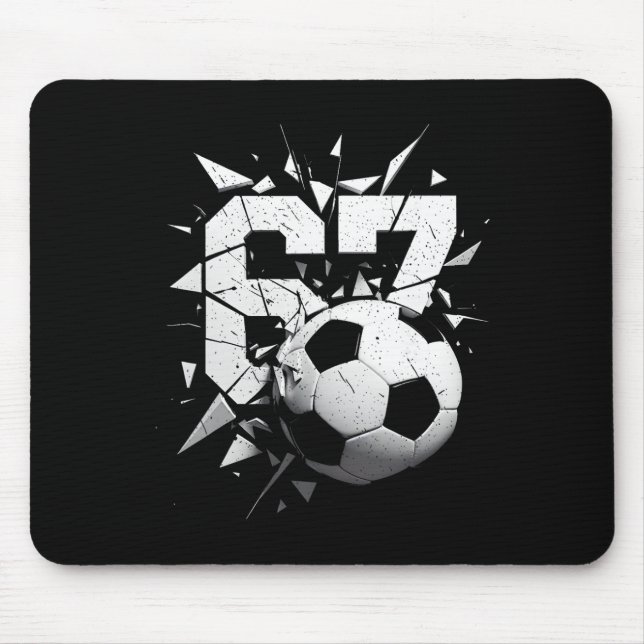 Mousepad 67 Six Seven Futebol Geração Alfa Meme Brainrot  (Frente)
