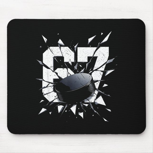Mousepad 67 Six Seven Hockey Gen Alpha Brainrot Meme  (Frente)