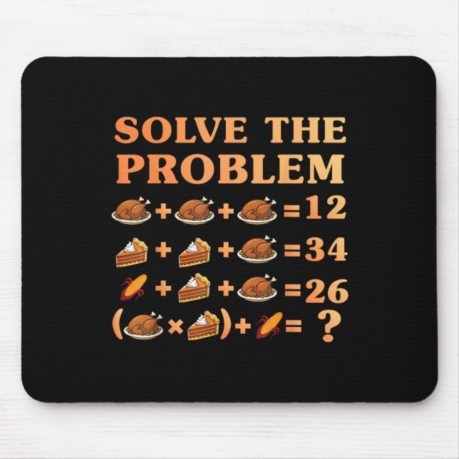 Mousepad 67 Six Seven Meme Math Thanksgiving Equation Logic (Frente)