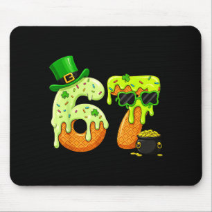 Mousepad 67 Six Seven Trevo Engraçado Dia de São Patrício M