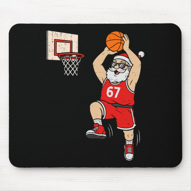 Mousepad 67 Sketll Papai Noel Seis Sete Meme Natal Esporte  (Frente)