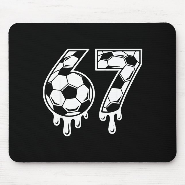 Mousepad 67 Soccer Ice Cream Drip Gen Alpha Six Seven Meme  (Frente)
