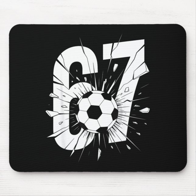 Mousepad 67 Soccer Six Seven 6 7 Meme 67  (Frente)