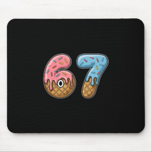 Mousepad 67 Sorvete 67 Meme Engraçado Seis Sete Homens Gen