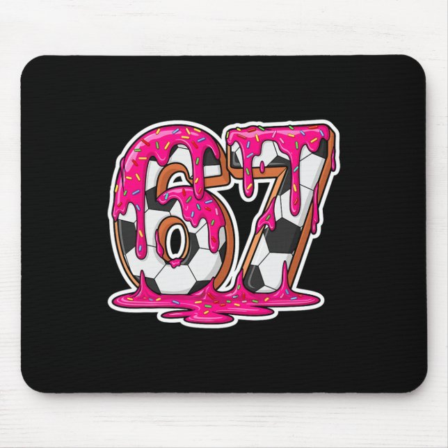 Mousepad 67 Sorvete de Futebol Drip Brain Rot Meme _1  (Frente)