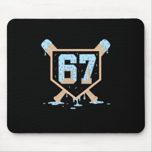 Mousepad 67 Sorvete Drip Bysebyll Meme Engraçado Seis Sete