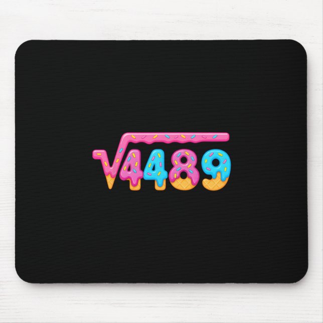 Mousepad 67 Sorvete Drip Meme Raiz Quadrada 4489 Geração Al (Frente)