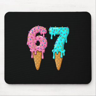 Mousepad 67 Sorvete Drip Meme Six Seven Gíria Gen Alpha