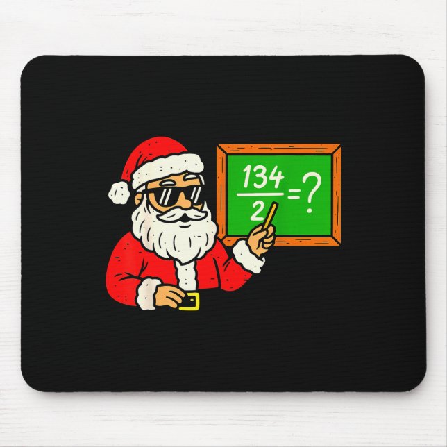 Mousepad 67 Teacher Christmas Santa Six Seven Meme Brainrot (Frente)