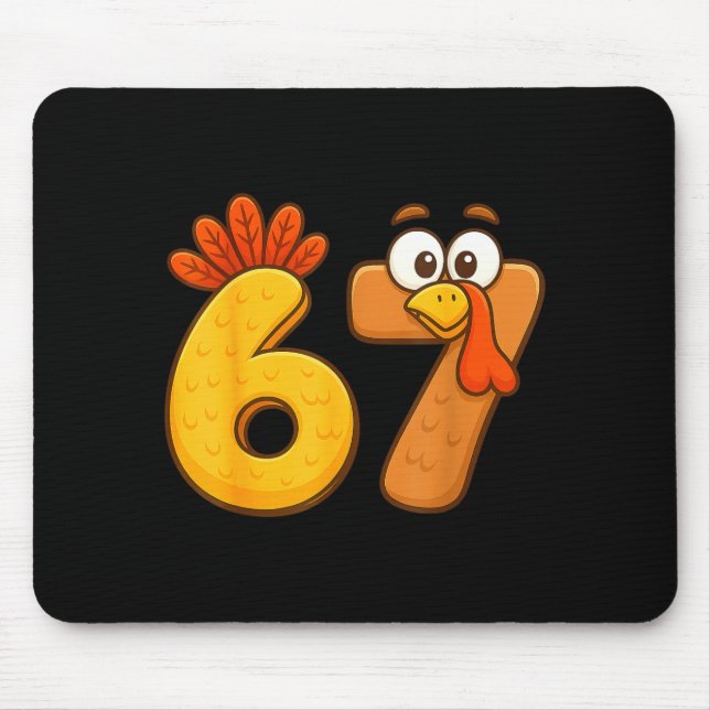 Mousepad 67 Thanksgiving Funny Six Seven Meme For Men Women (Frente)
