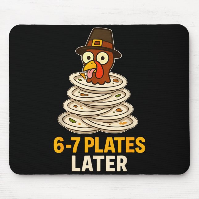 Mousepad 67 Thanksgiving Funny Turkey 6-7 Meme Six Seven Bo (Frente)