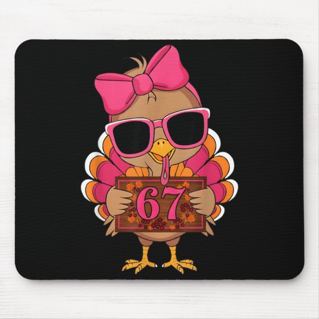 Mousepad 67 Thanksgiving Funny Turkey Family Thanksgiving 6 (Frente)