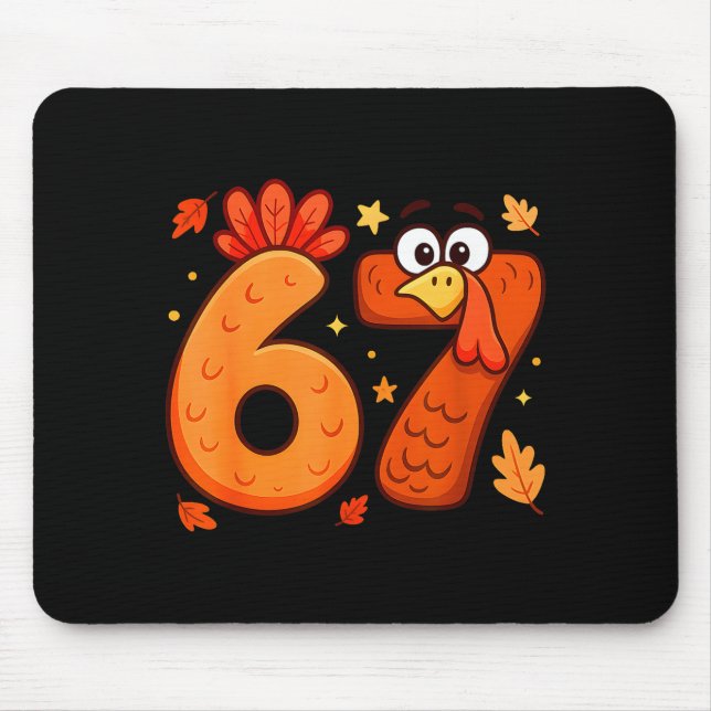 Mousepad 67 Thanksgiving Funny Turkey Thanksgiving 67 Turke (Frente)