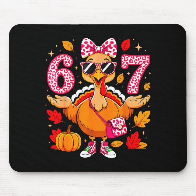 Mousepad 67 Thanksgiving Funny Turkey Thanksgiving 67 Turke (Frente)