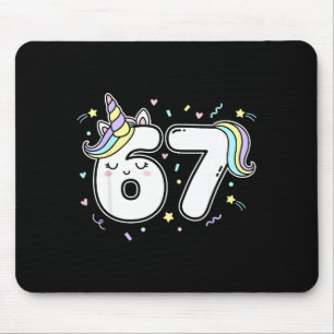 Mousepad 67 Unicórnio Seis Sete 6-7 Meme 