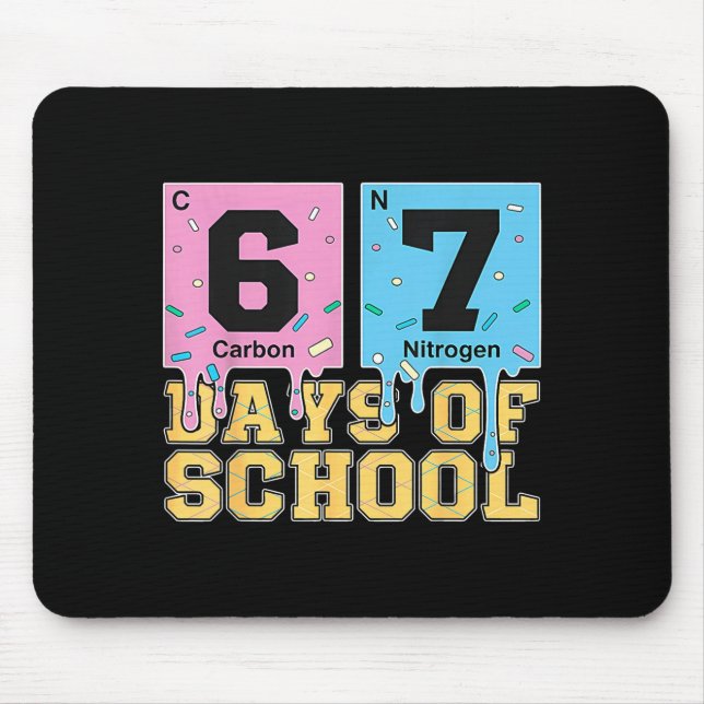 Mousepad 67th Day Of School Chemical Eements Teacher Boy Gi (Frente)